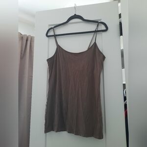Mocha Brown Spaghetti Strap Camisole Top